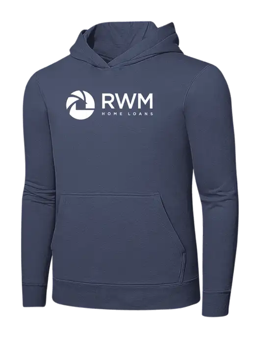 Steel Blue 7.8. oz Ring Spun Hooded Sweatshirt w/RWM Home Loans Logo